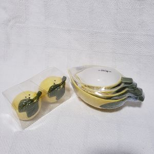 Lemon Measuring Cups - Salt & Pepper Shakers
